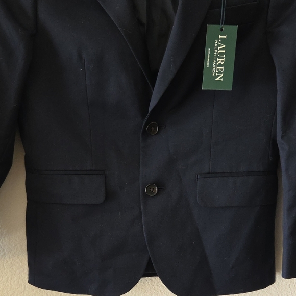 Lauren Ralph Lauren Boys' Dark Navy Blazer - Picture 2 of 4